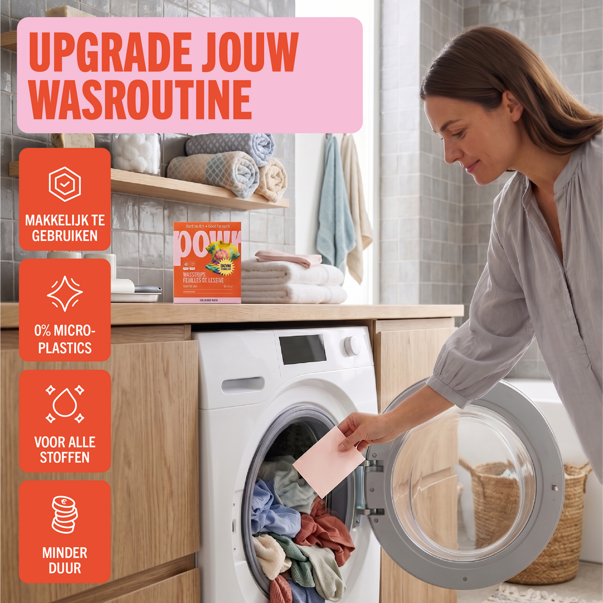 POWR Wasstrips voor gekleurde was