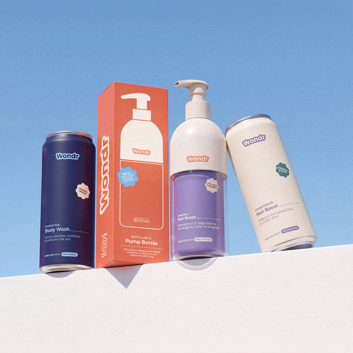 Je wil je hele douche-routine navulbaar